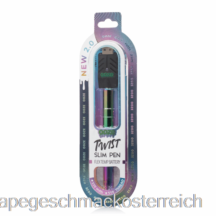 Ooze Slim Twist Pen 2.0 Flex-Temp-Batterie Rainbow Vape-Geschmack